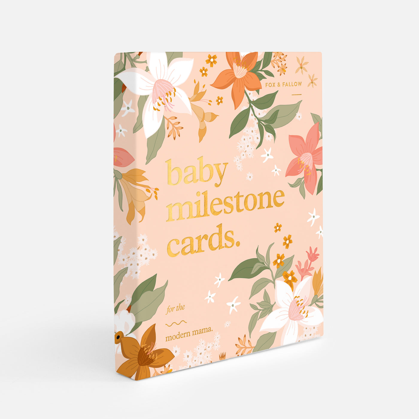 Baby milestone cards - Floral