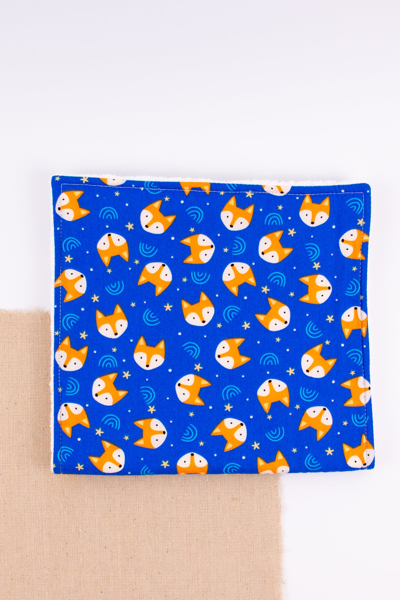 Burp Cloth - Blue Fox