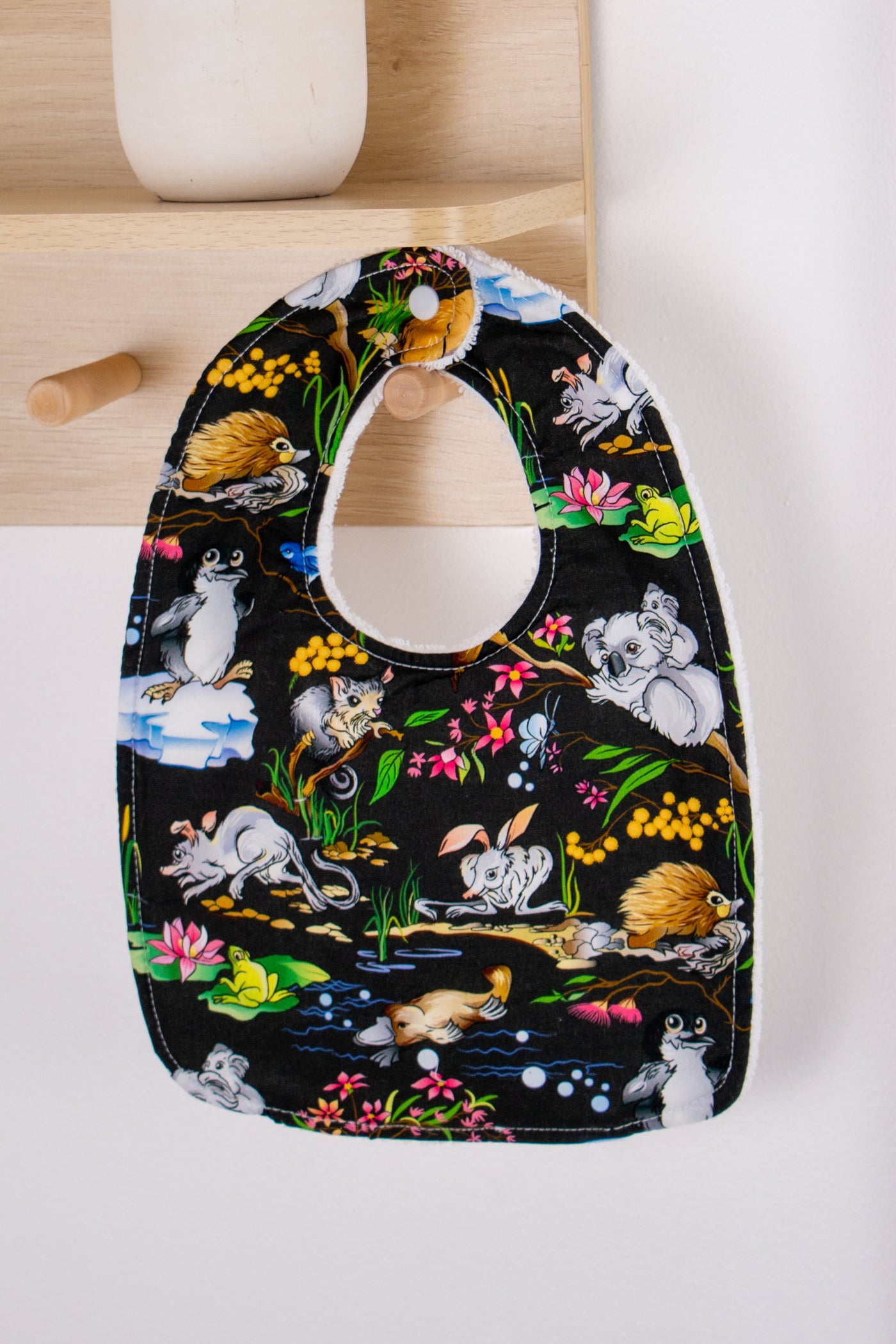 Bib - Australian Wildlife Black